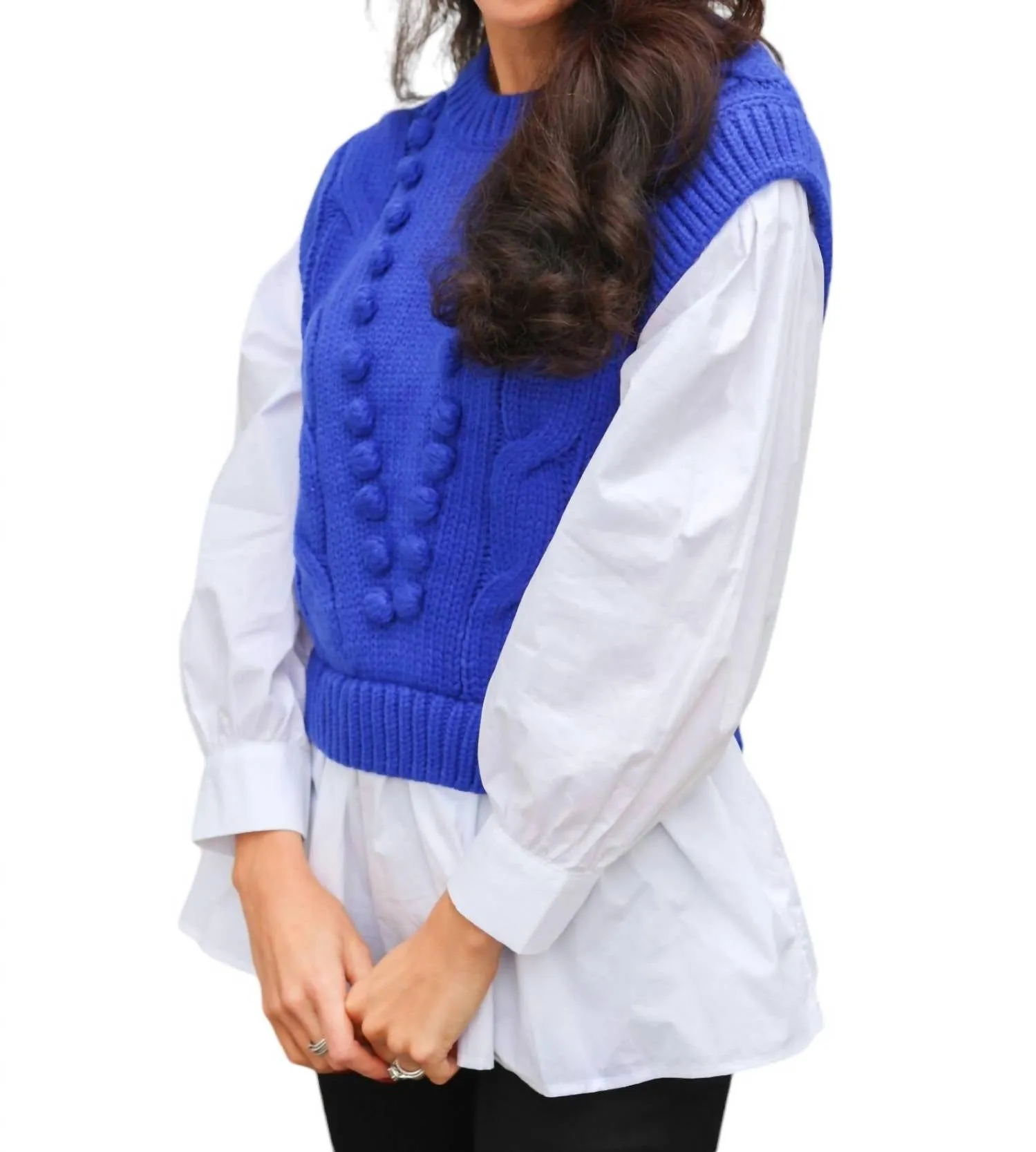 2.7 August Apparel - Ellen Mixed Media Knit Top