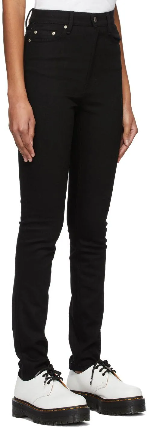 AMI Alexandre Mattiussi Black Skinny Fit Jeans
