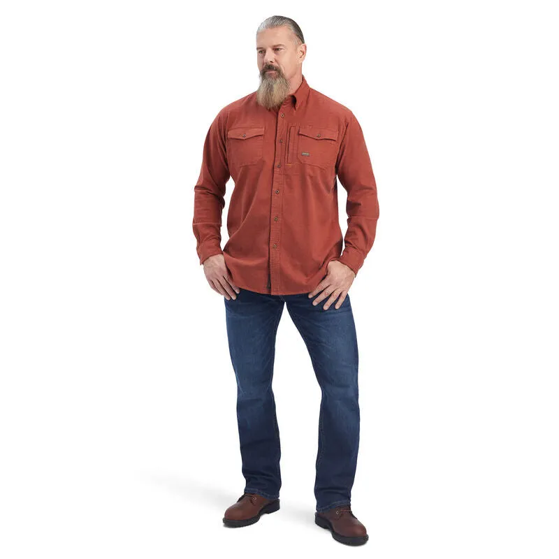 ARIAT REBAR FLANNEL DURASTRETCH WORK SHIRT