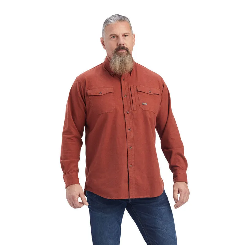 ARIAT REBAR FLANNEL DURASTRETCH WORK SHIRT