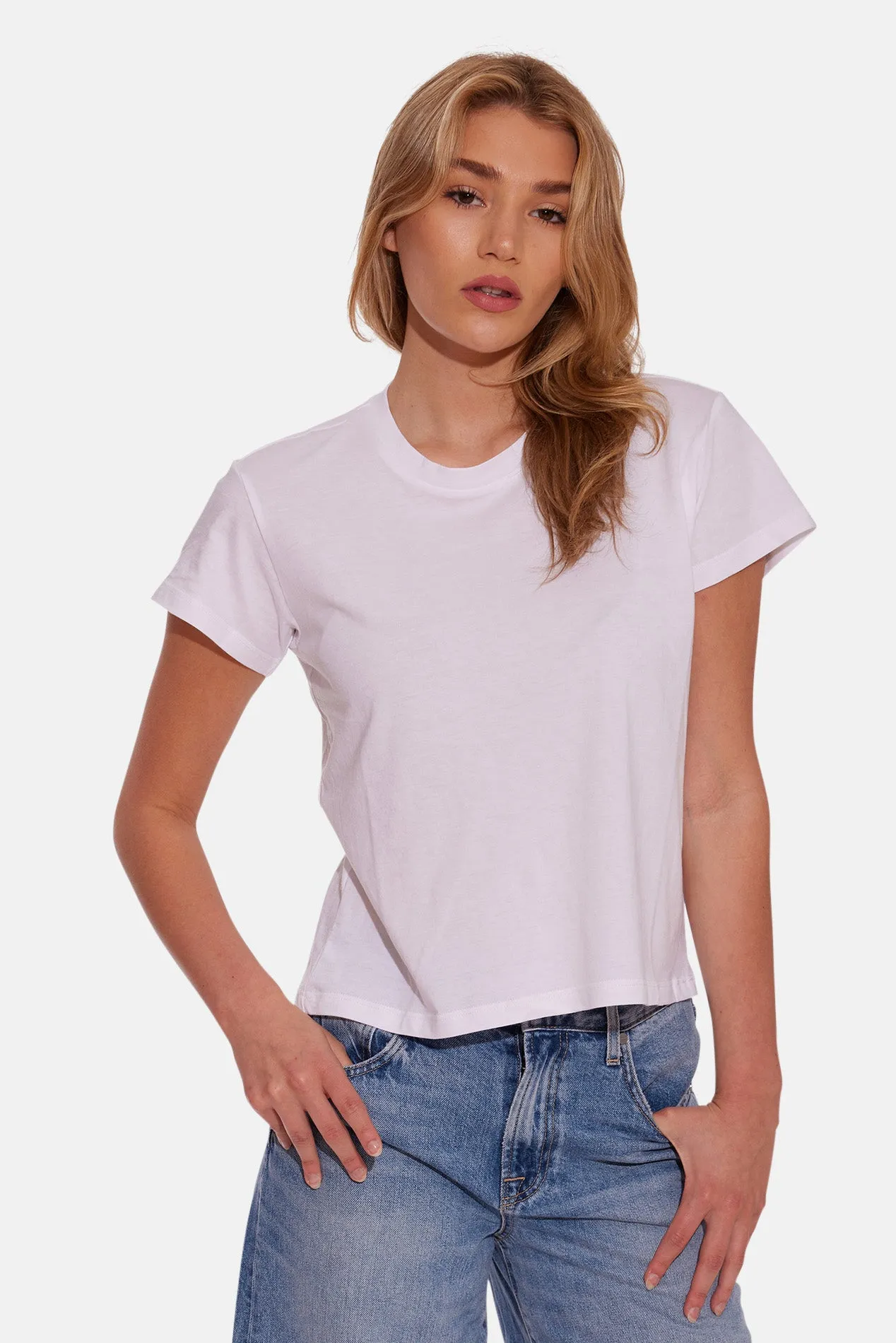 Bebe Lux Tee White