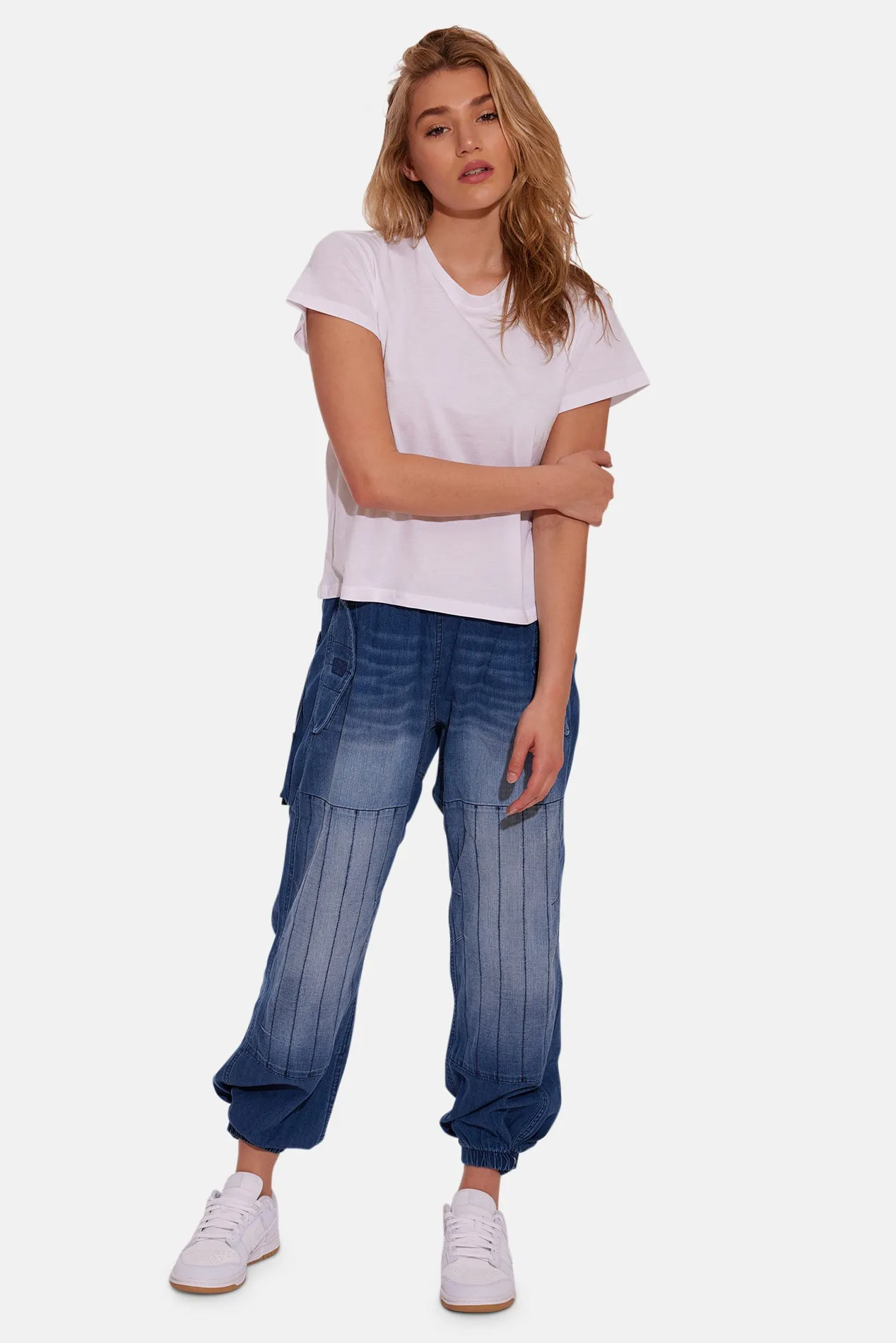 Bebe Lux Tee White