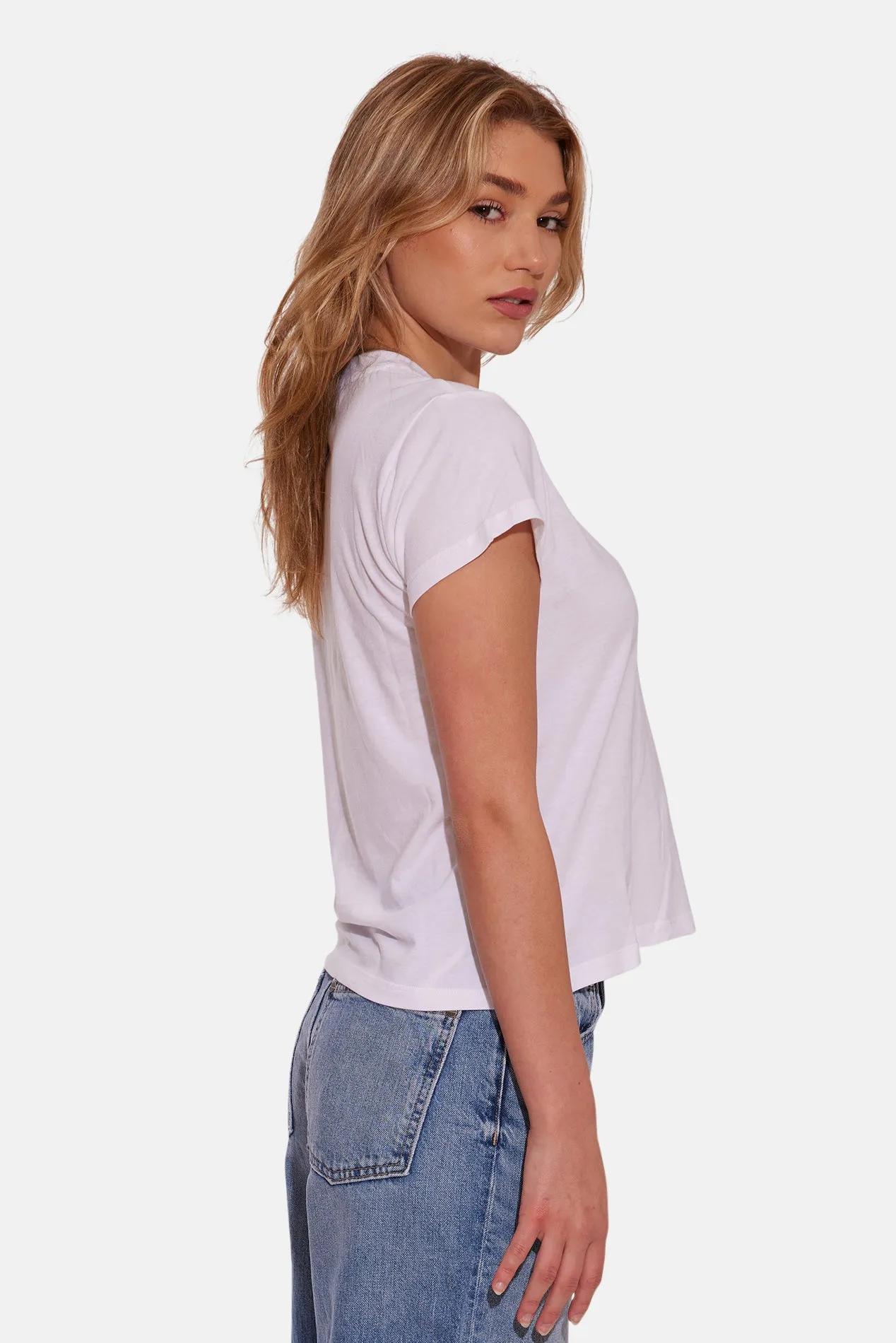 Bebe Lux Tee White