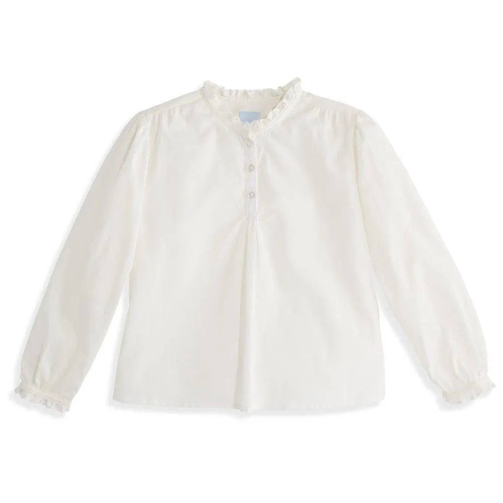 bella bliss Girls Dressy Ivory Morgan Blouse