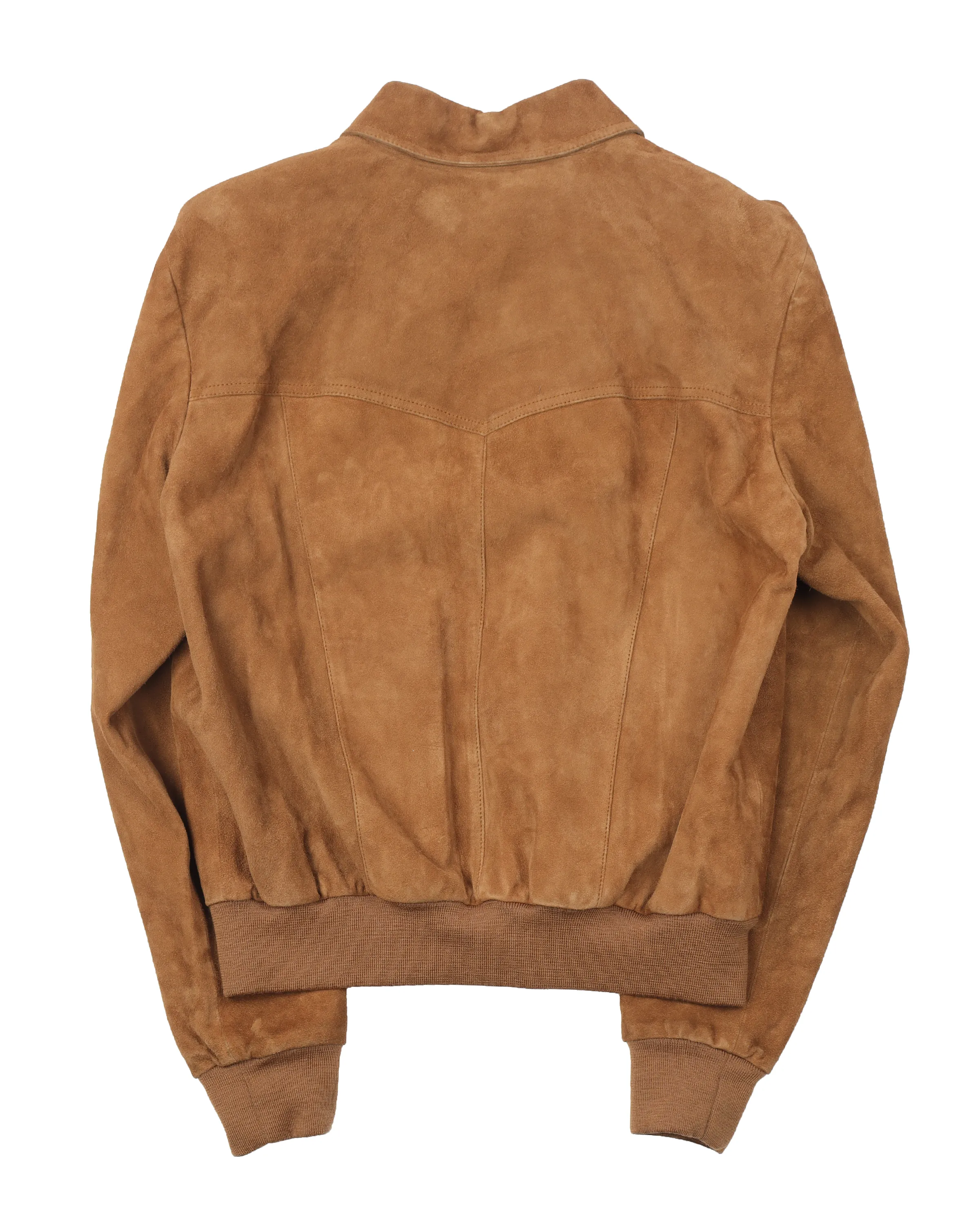 Brown Suede Bomber