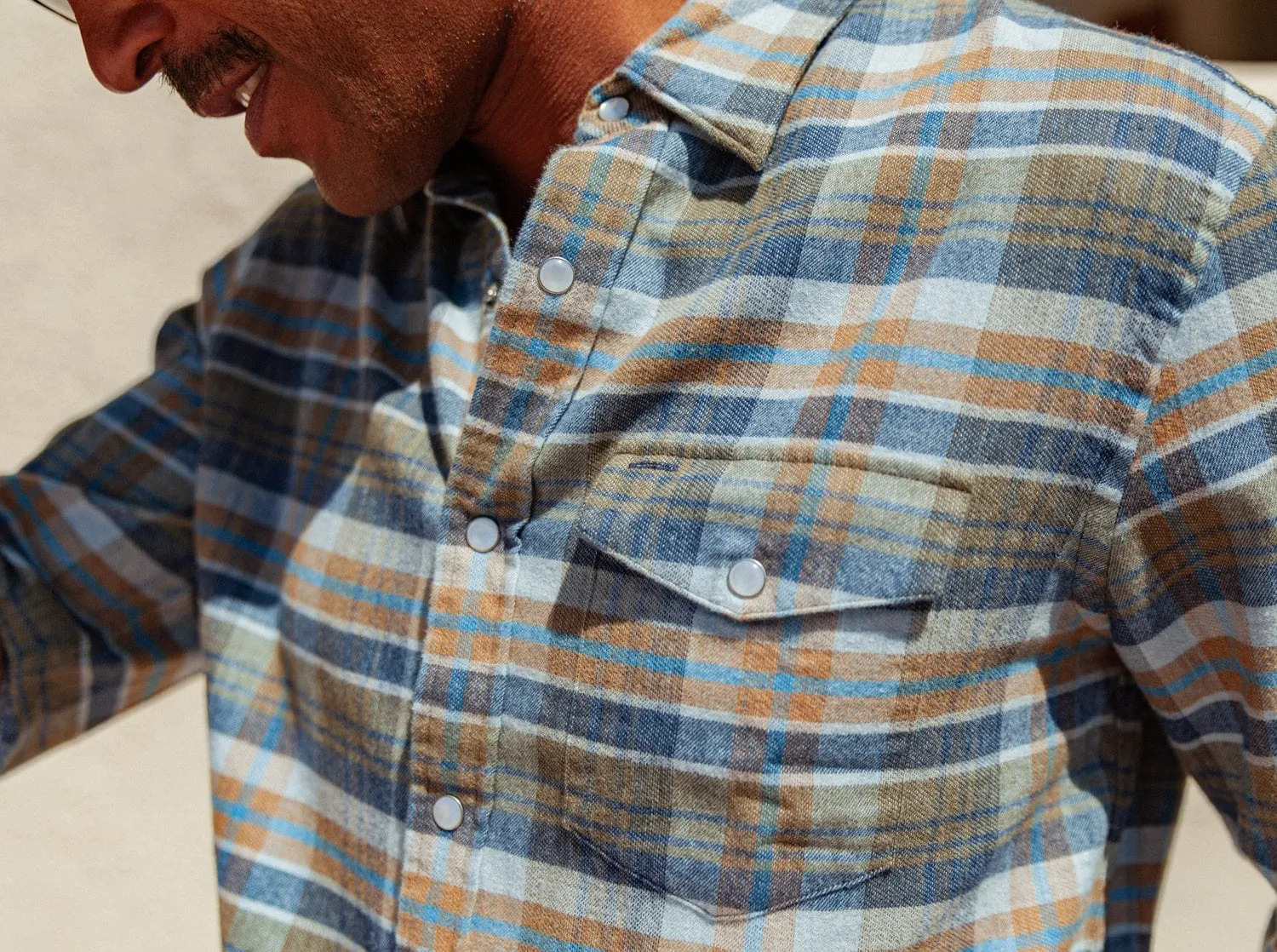 Flannel Pearl Snap - Apres Plaid - Blue