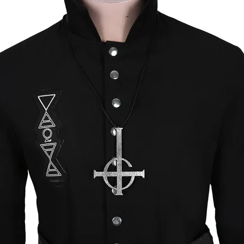 Ghost B.C. Nameless Ghoul Black Coat Cosplay Costume
