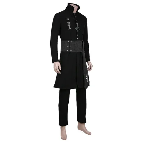 Ghost B.C. Nameless Ghoul Black Coat Cosplay Costume