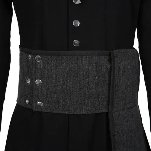 Ghost B.C. Nameless Ghoul Black Coat Cosplay Costume