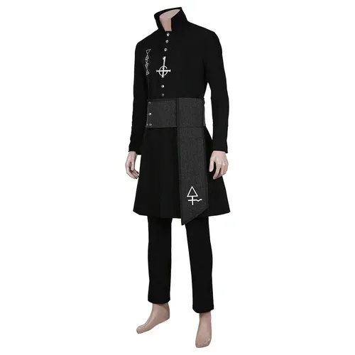 Ghost B.C. Nameless Ghoul Black Coat Cosplay Costume