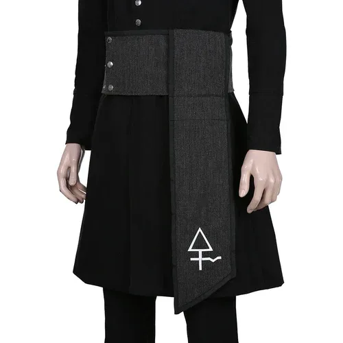 Ghost B.C. Nameless Ghoul Black Coat Cosplay Costume