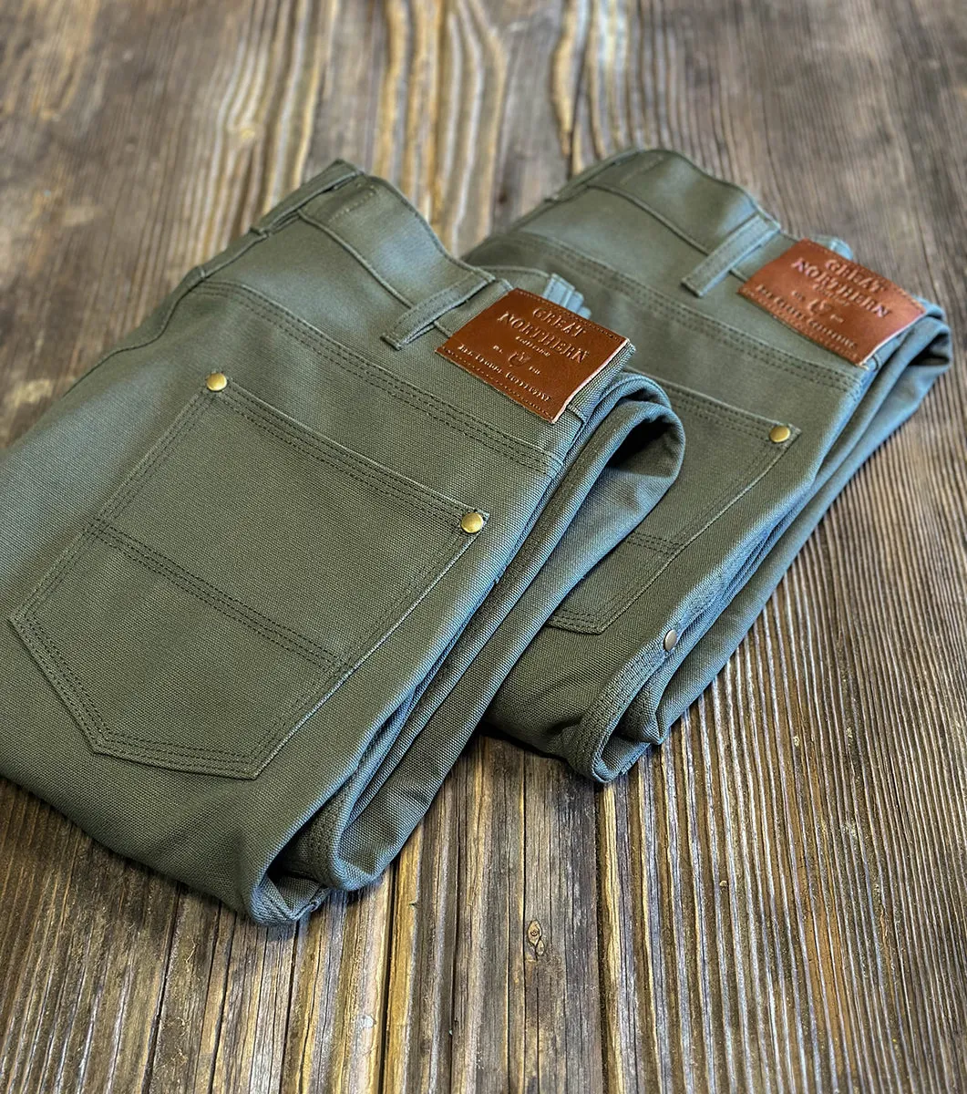 GN.01 Fitted Work Pant - Olive Canvas