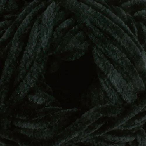 James C Brett Flutterby Chunky - B30 - Black - 100g Chenille Plush