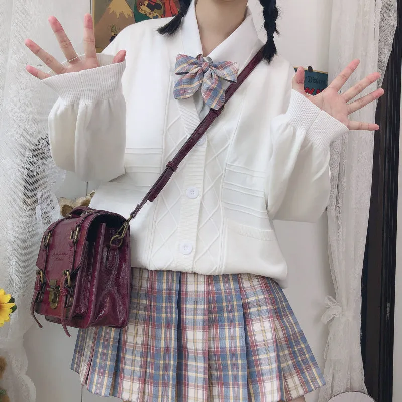 Japanese Style Soft Girl Solid Color Sweater