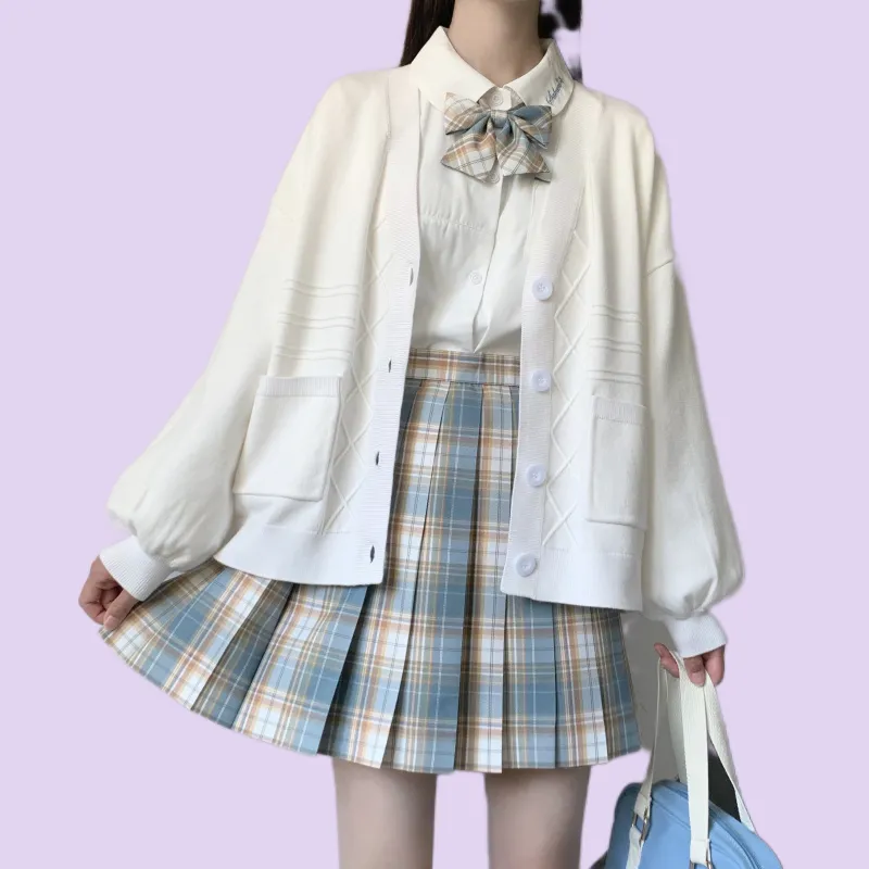 Japanese Style Soft Girl Solid Color Sweater