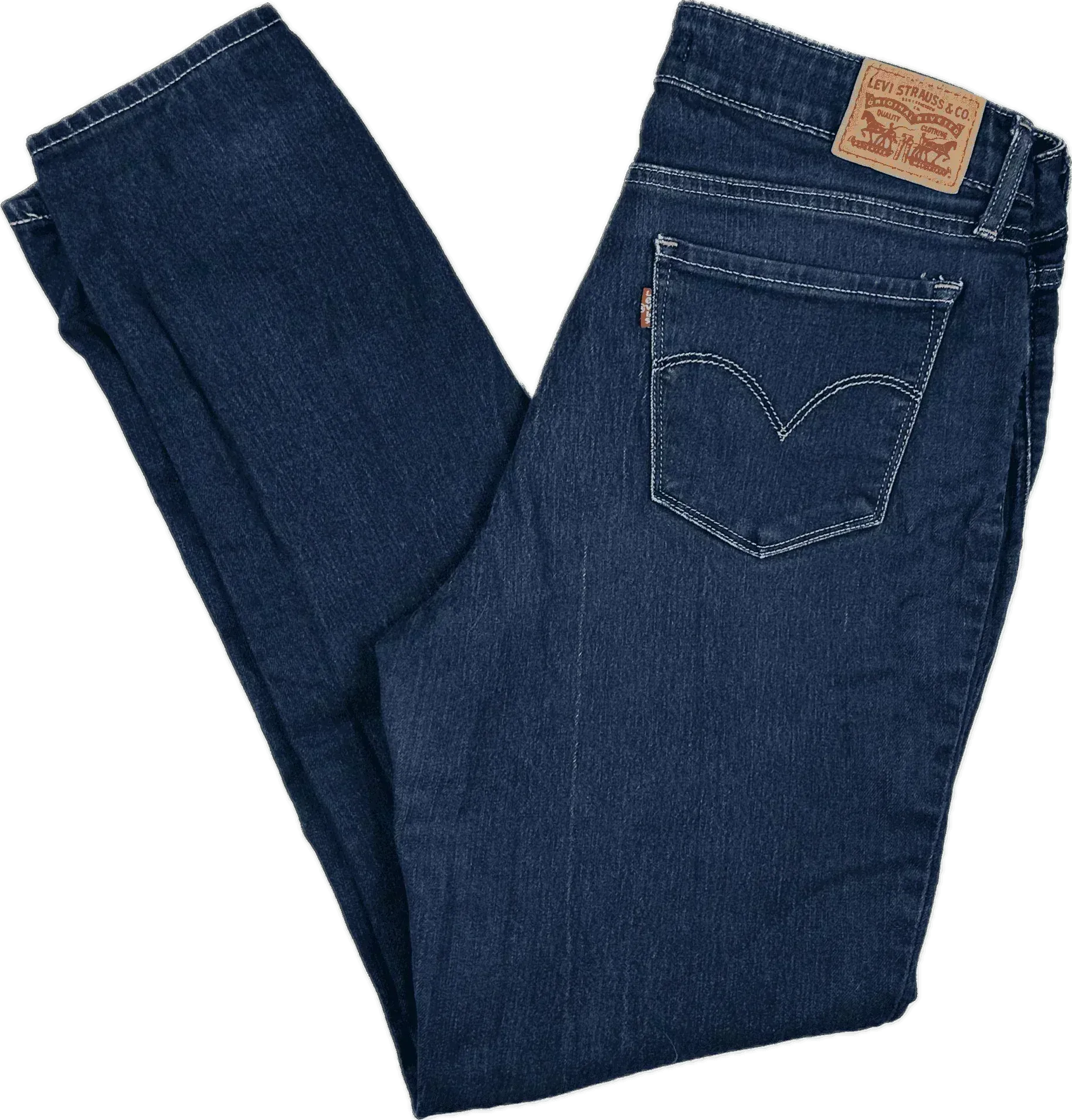 Levis 711 Blue Mid Rise Skinny Jeans -Size 30