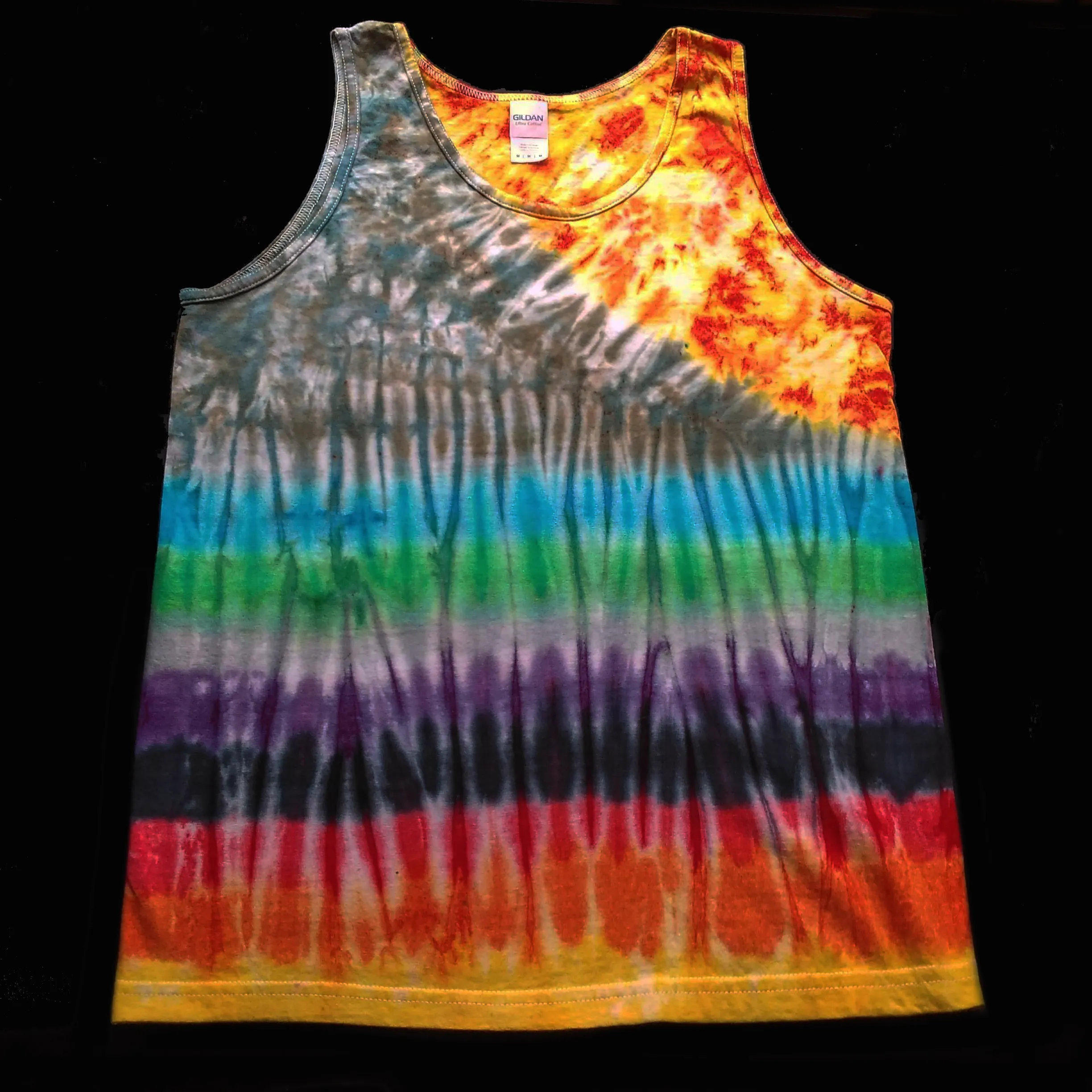 Men's Tie Dye Tank/Lava Dome
