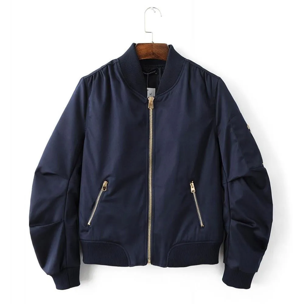Military Baseball Bomber Women's Jacket