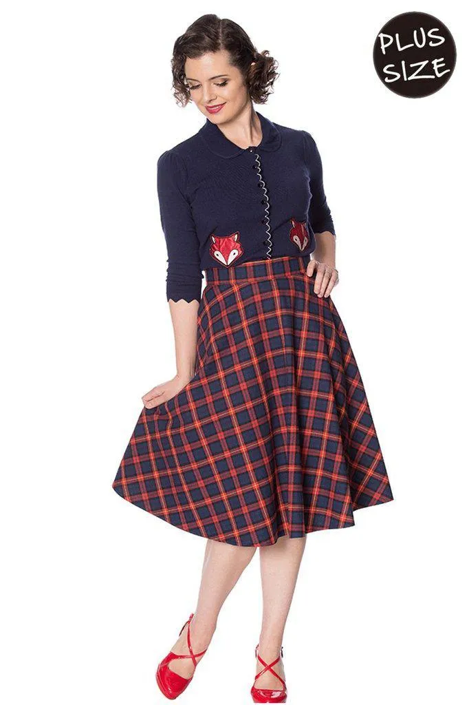 Mrs Clause Pleated Skirt
