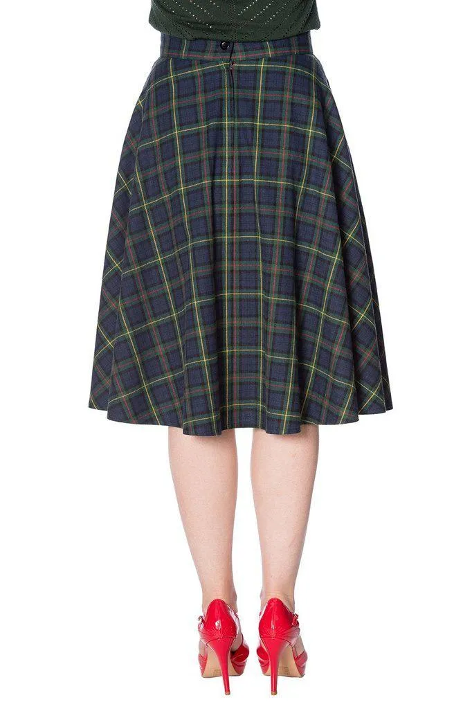Mrs Clause Pleated Skirt