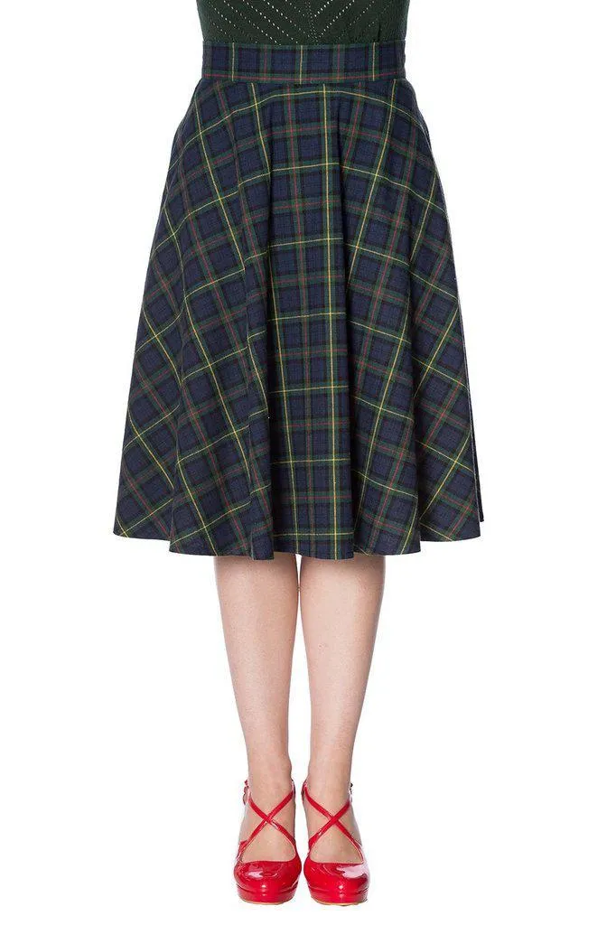 Mrs Clause Pleated Skirt