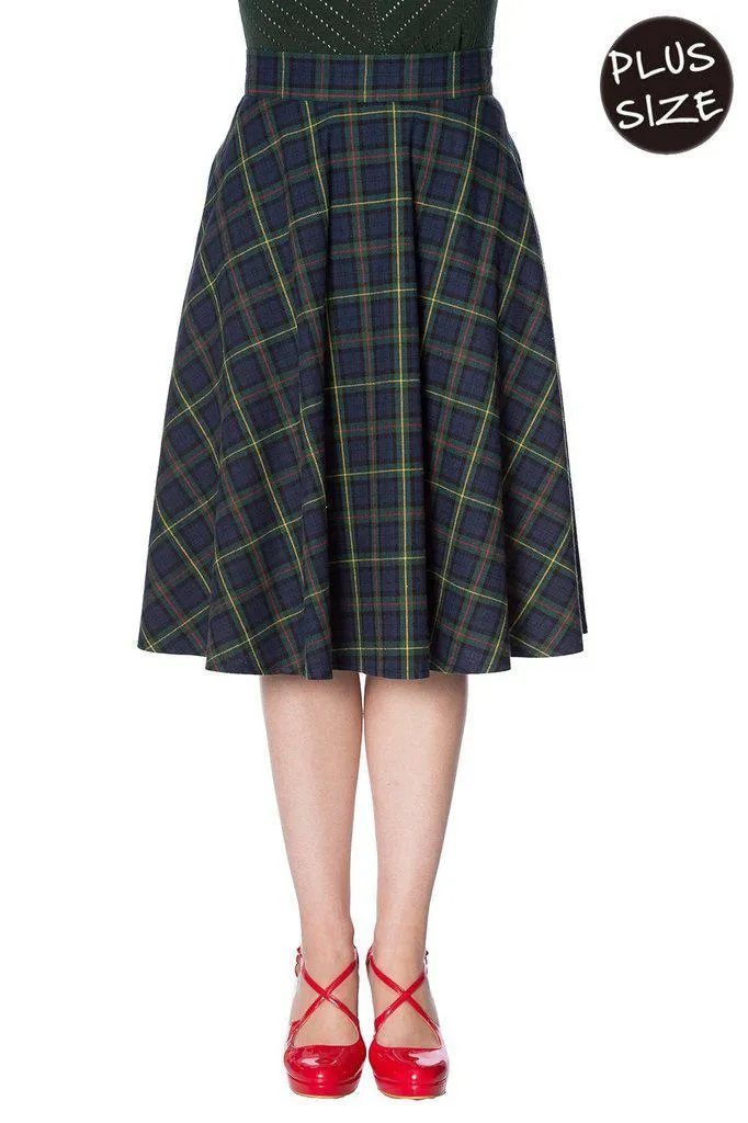 Mrs Clause Pleated Skirt