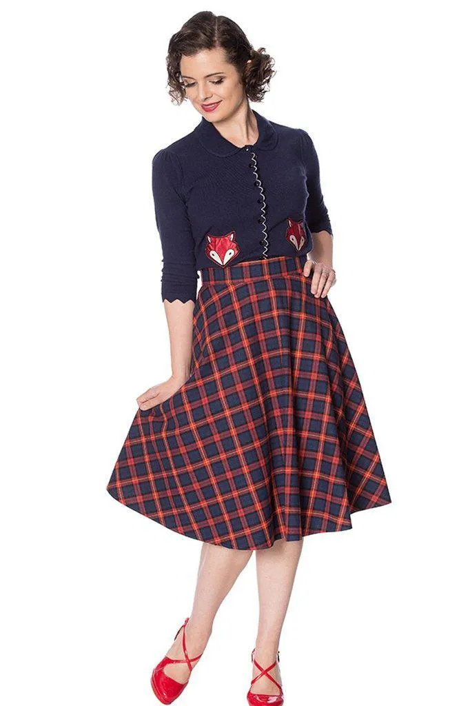 Mrs Clause Pleated Skirt