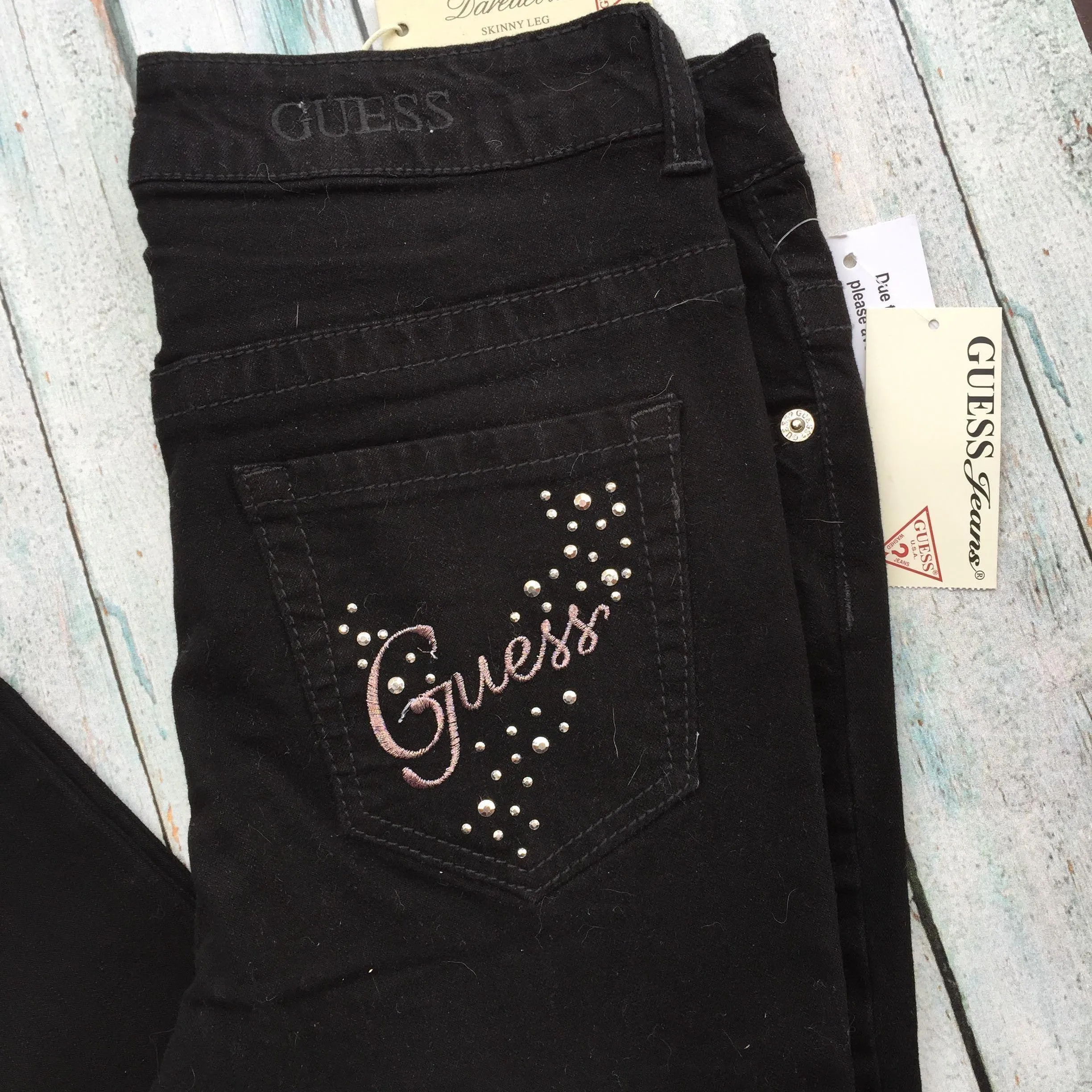 NWT - Guess Daredevil Skinny leg Girls Jeans - Size 14