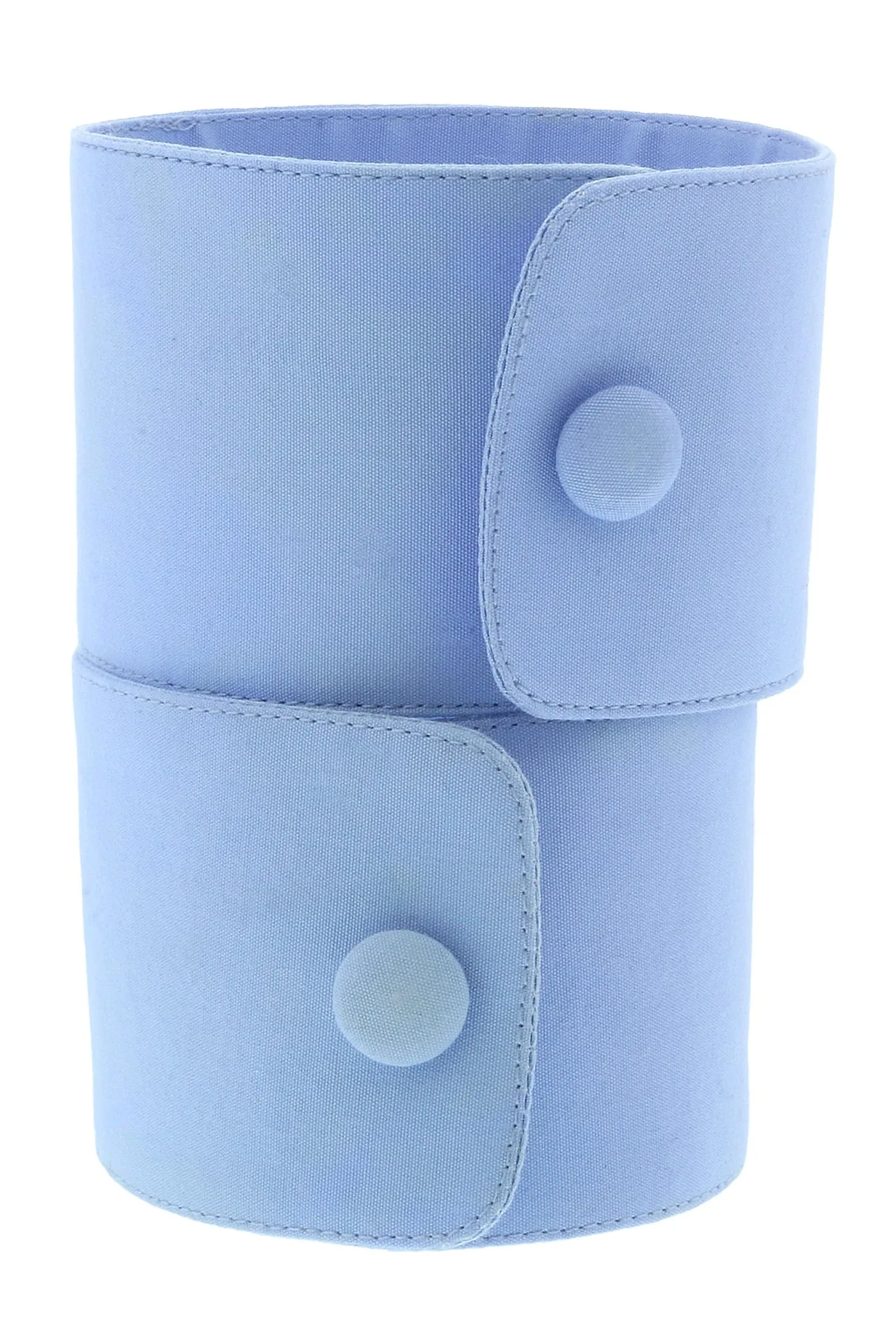 Prada Baby Blue Signature Button Closure Cuffs