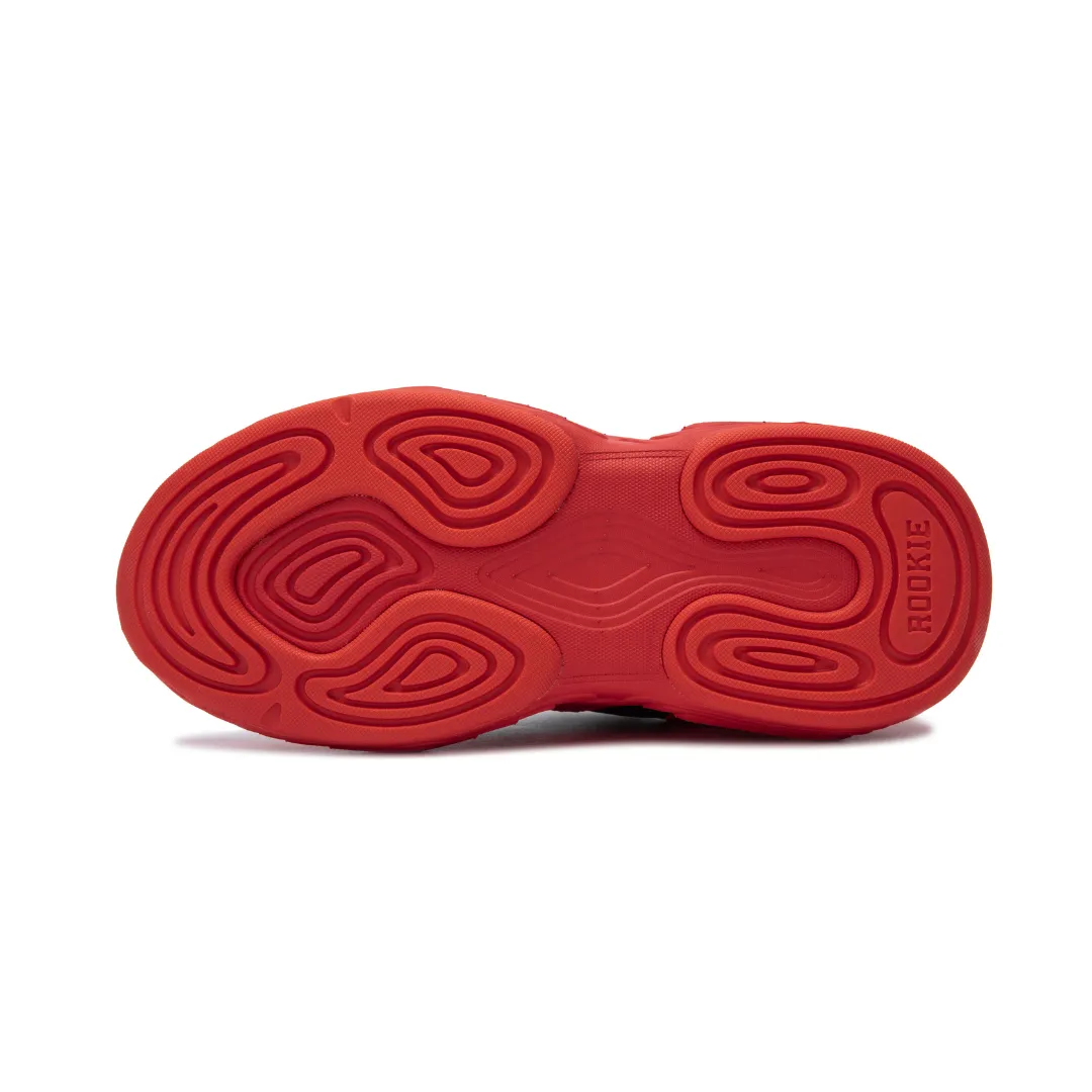 Rookie Chunky Sneaker Black/Red (Little Kids)