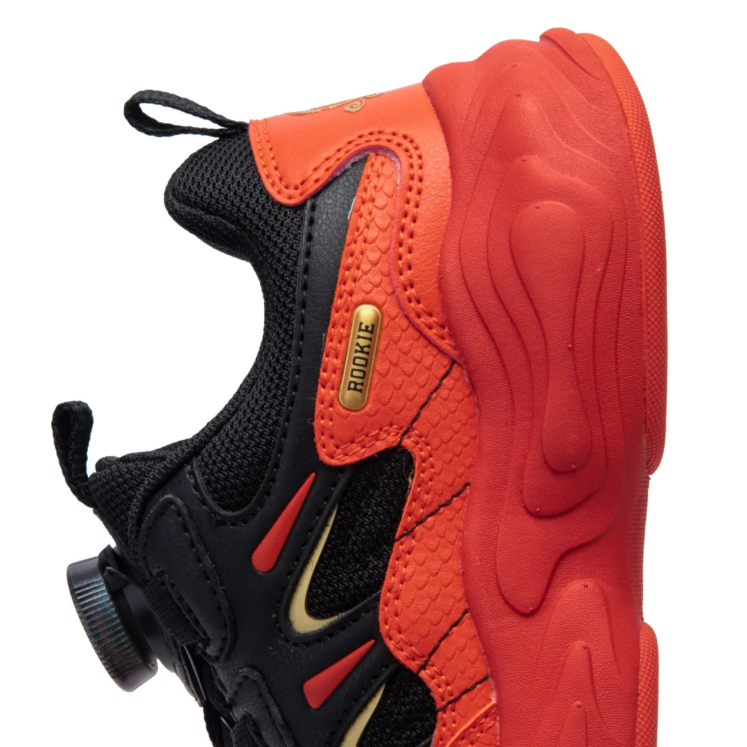 Rookie Chunky Sneaker Black/Red (Little Kids)