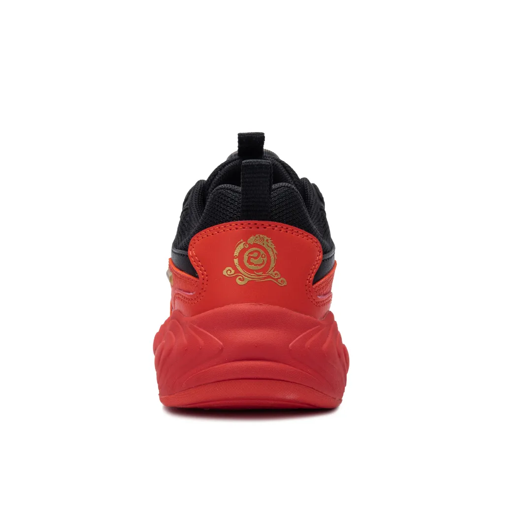Rookie Chunky Sneaker Black/Red (Little Kids)