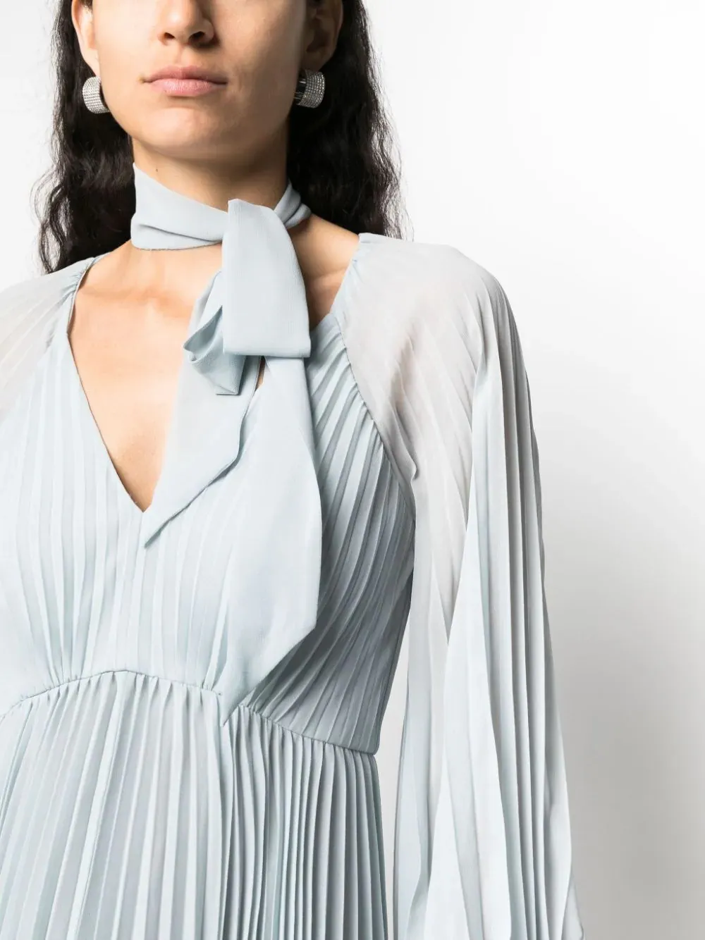 Sunray Pleated Mini Dress