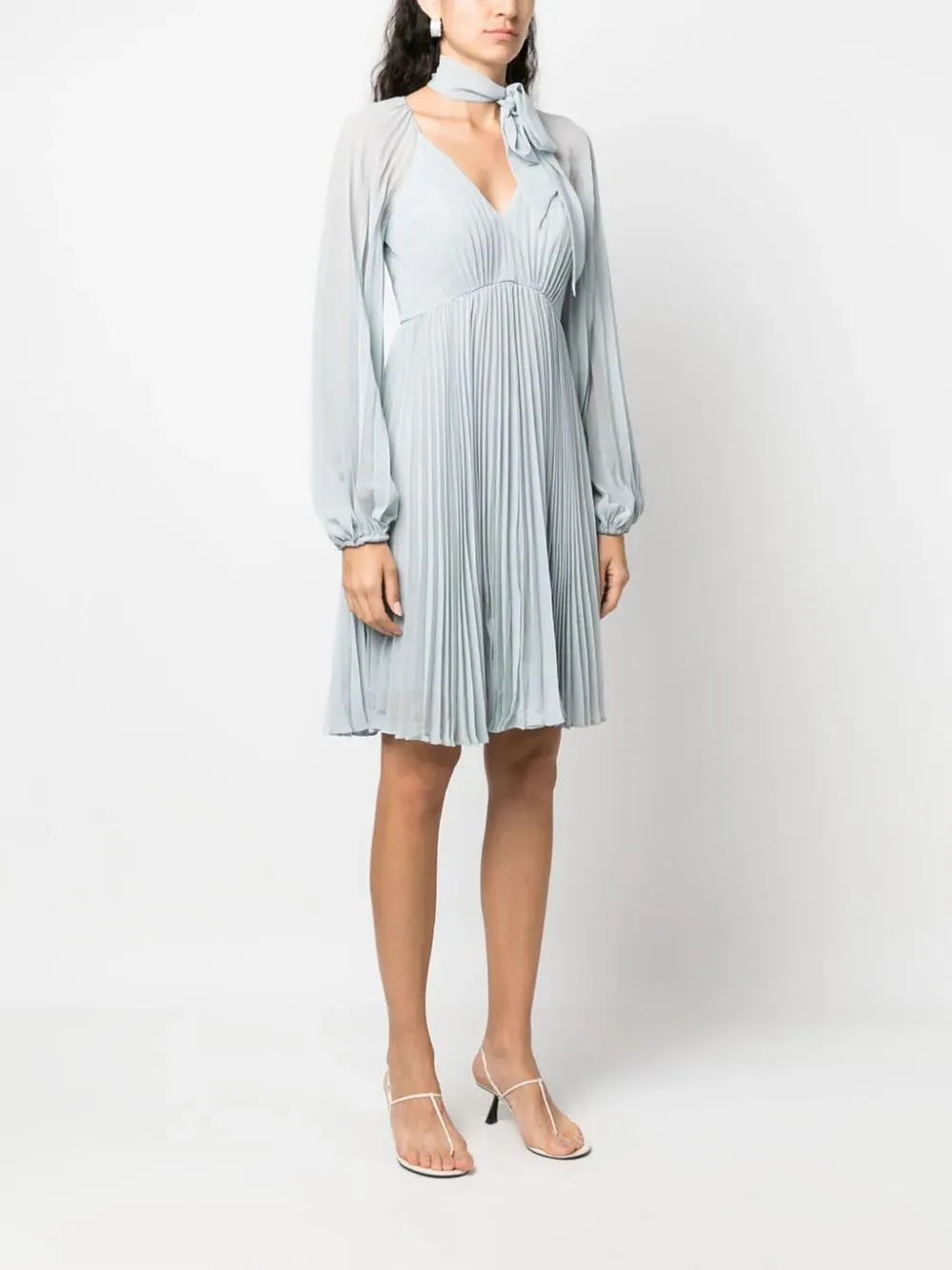 Sunray Pleated Mini Dress