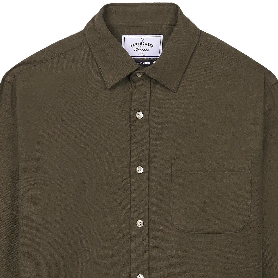 Teca Flannel Shirt - Dark Olive