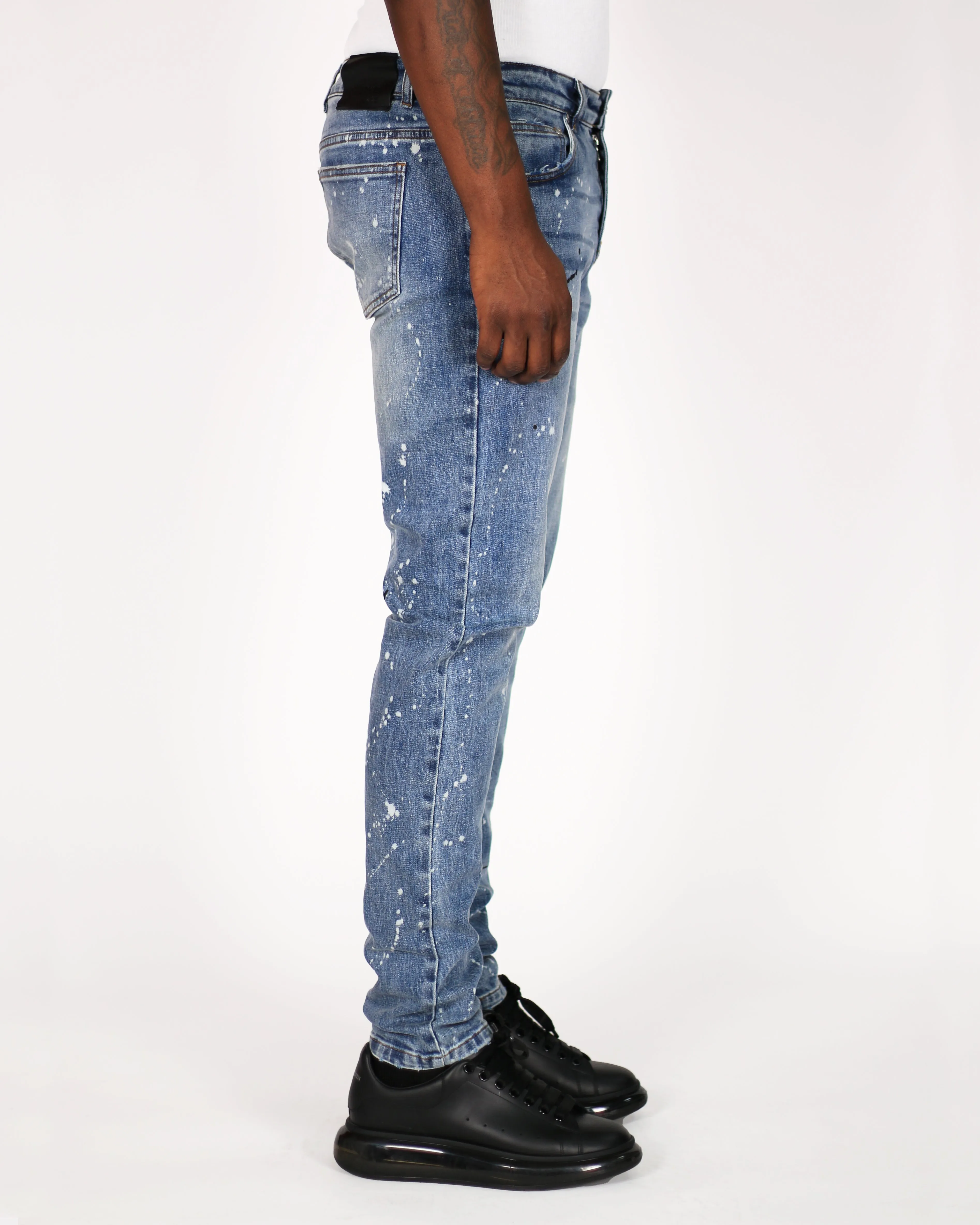 Trinity Kays Kulture Cairo Men's Paint Splatter Skinny Jeans
