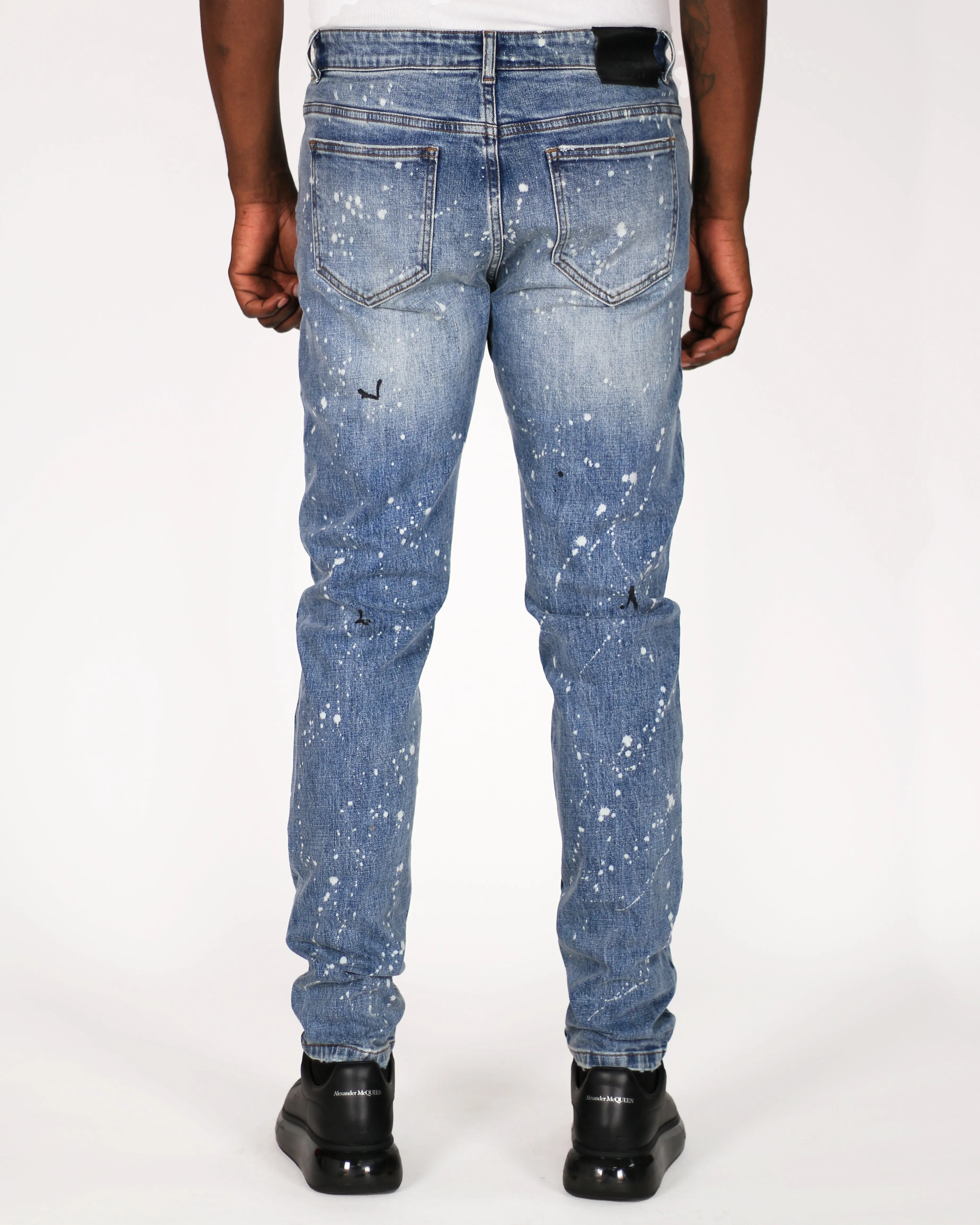 Trinity Kays Kulture Cairo Men's Paint Splatter Skinny Jeans