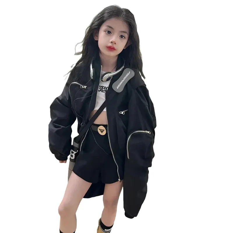 Zipper Bomber Jacket